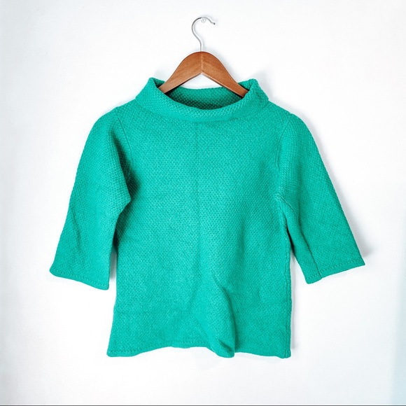 Boden Sweaters - Boden Green Cowlneck 3/4 Sleeve Sweater
